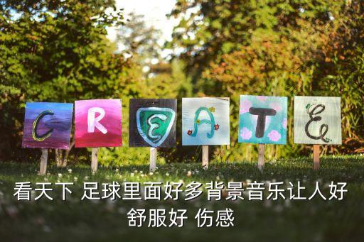 看天下 足球里面好多背景音樂讓人好舒服好 傷感