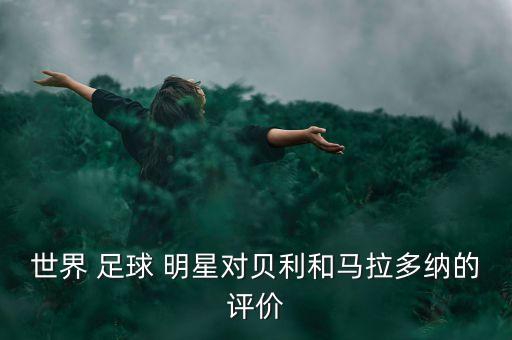 世界 足球 明星對(duì)貝利和馬拉多納的評(píng)價(jià)