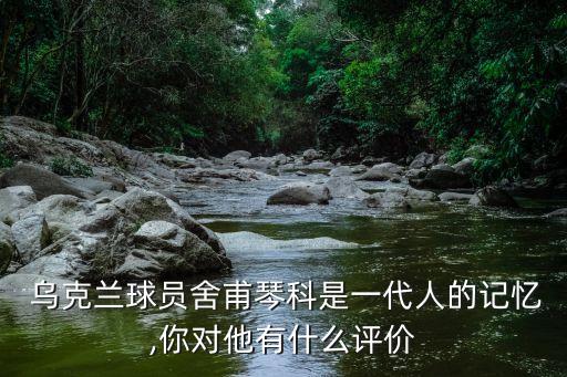  烏克蘭球員舍甫琴科是一代人的記憶,你對他有什么評價