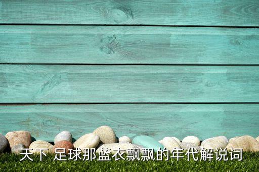  天下 足球那藍(lán)衣飄飄的年代解說詞