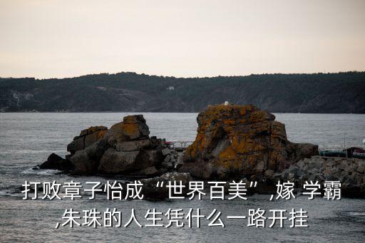 打敗章子怡成“世界百美”,嫁 學霸,朱珠的人生憑什么一路開掛