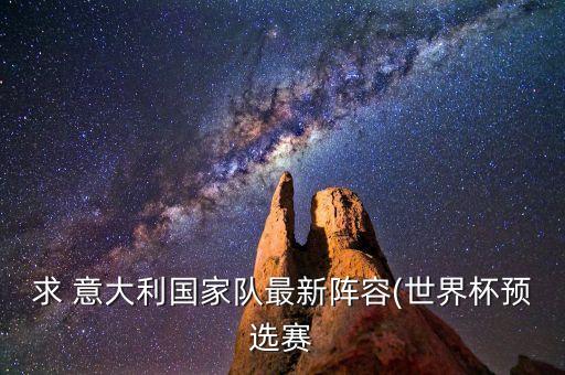 求 意大利國家隊(duì)最新陣容(世界杯預(yù)選賽