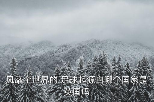 風靡全世界的 足球起源自哪個國家是英國嗎