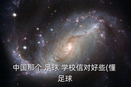 中國(guó)那個(gè) 足球 學(xué)校信對(duì)好些(懂 足球