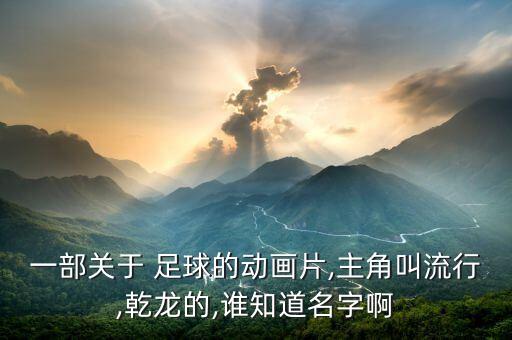 一部關(guān)于 足球的動(dòng)畫(huà)片,主角叫流行,乾龍的,誰(shuí)知道名字啊