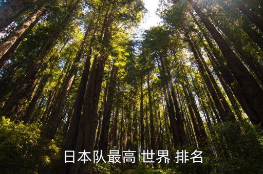  日本隊(duì)最高 世界 排名
