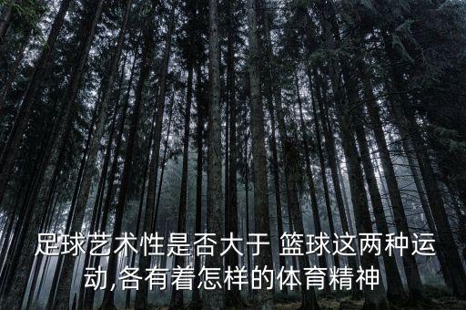  足球藝術(shù)性是否大于 籃球這兩種運(yùn)動,各有著怎樣的體育精神