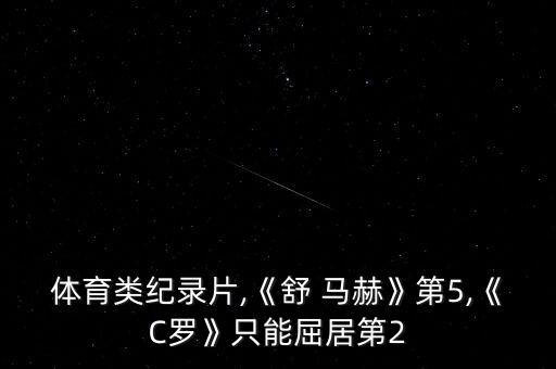 體育類(lèi)紀(jì)錄片,《舒 馬赫》第5,《C羅》只能屈居第2