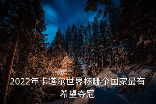 2022年卡塔爾世界杯哪個(gè)國家最有希望奪冠