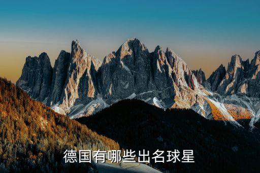 德國(guó)有哪些出名球星