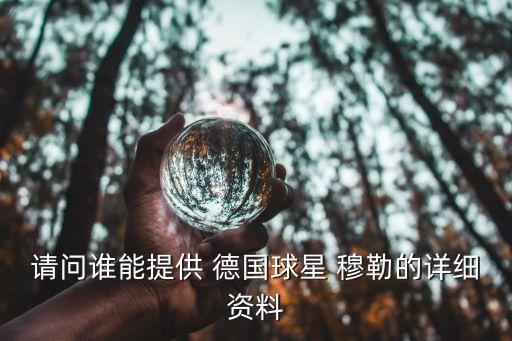 請問誰能提供 德國球星 穆勒的詳細資料