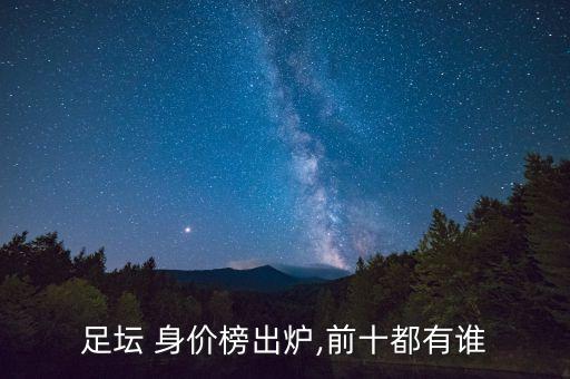2010歐洲足球身價排行,歐洲足球運(yùn)動員身價排名