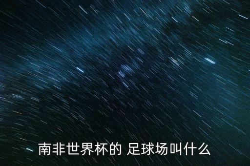 南非世界杯的 足球場叫什么