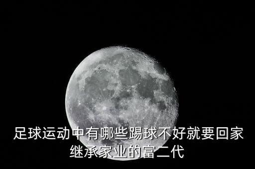  足球運(yùn)動中有哪些踢球不好就要回家繼承家業(yè)的富二代
